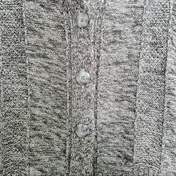 North Crest Button Front Lightweight Sweater Vest Heather Charcoal Size Large - Picture 5 of 7